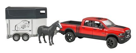Пикап RAM 2500 c коневозкой и одной лошадкой Bruder 02501