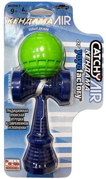 Пластиковая Кендама Yoyofactory Catchy Air Серо-голубая