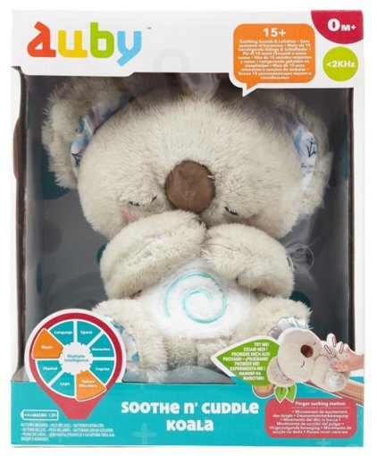 Плюшевая игрушка Коала для засыпания, свет и звук Auby 40740