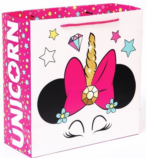 Подарочный пакет Unicorn Минни Маус 30х30х12 см 7425191