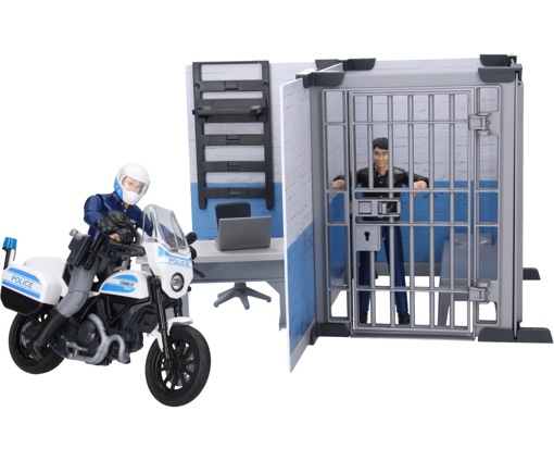 Полицейский участок с мотоциклом и фигурками Bruder 62732