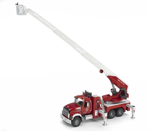 Пожарная машина MACK с выдвижной лестницей и помпой Bruder 02821