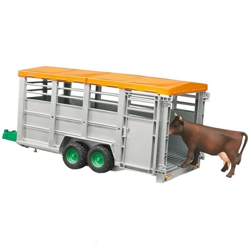 Прицеп для перевозки животных с коровой Bruder 02227