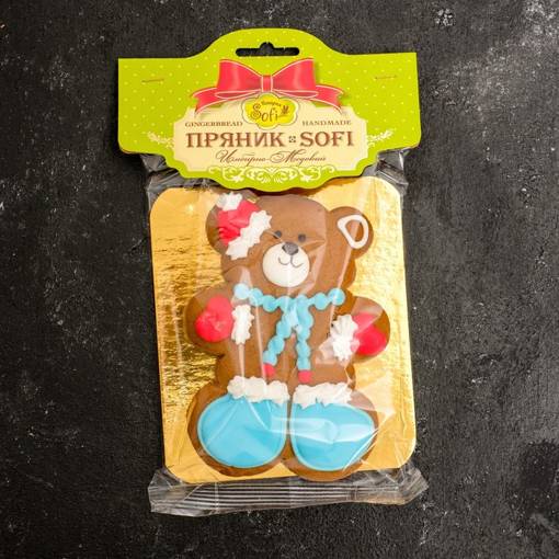Имбирный пряник "Мишка" №3 Пекарня Sofi 70 г