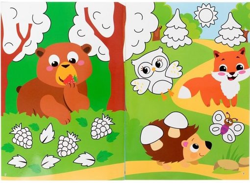 Многоразовая раскраска Рисуй-стирай Мир животных Буква-Ленд4477431