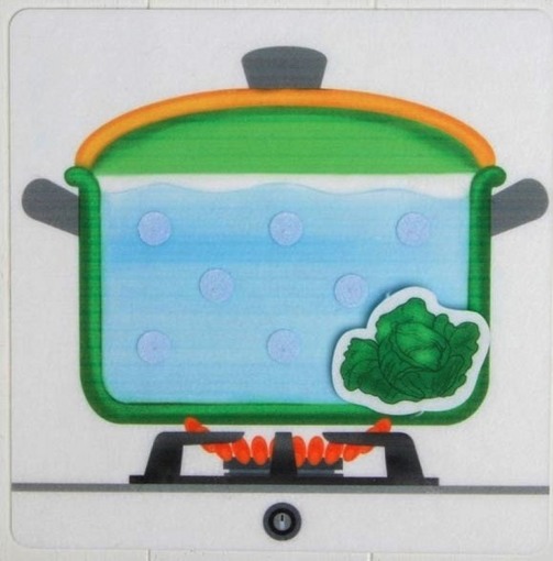 Развивающая игра из фетра Овощной суп Smile Decor Ф703