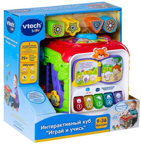 Развивающая игрушка "Интерактивный куб" Vtech 80-183426 (свет, звук)