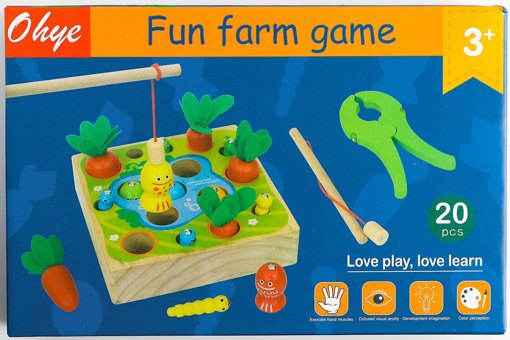 Развивающая игра 2 в 1 Морковки и рыбалка Farm Game 44781