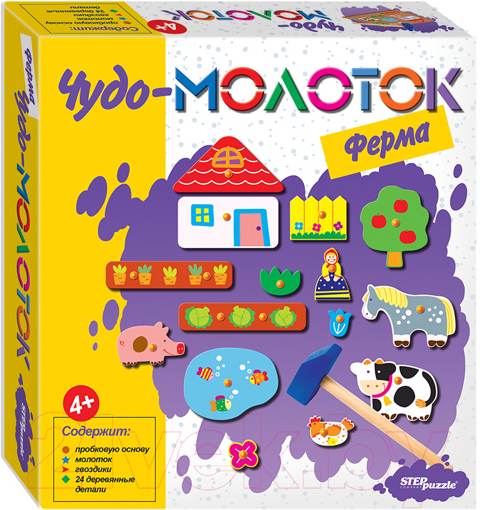 Развивающая игра Чудо-молоток Ферма Step Puzzle 76138 - фото