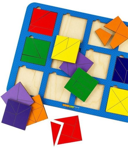 Развивающая игра Никитина "Сложи квадрат" 2 ур WoodLand Toys 064402