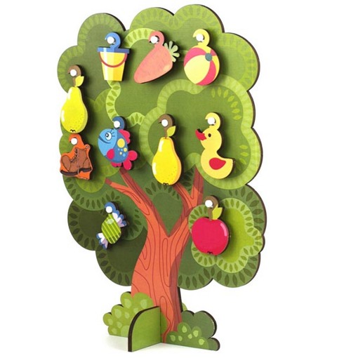 Сортер-дерево "Что на дереве растет" WoodLand Toys 124101