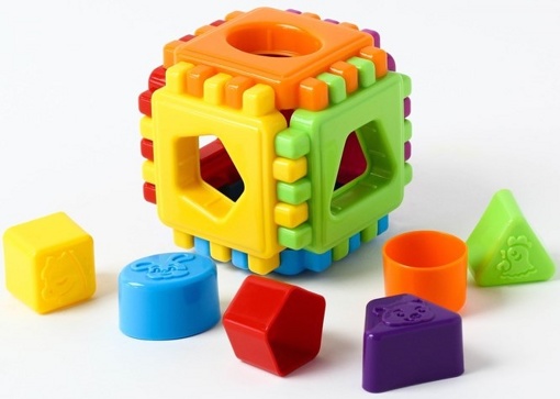 Развивающая игрушка Логический куб Геометрик 10,5х10,5х10,5 см Альтернатива 2875421