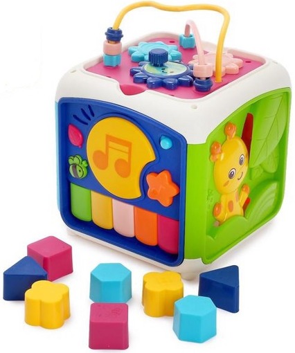 Развивающий куб Жирафик с сортером Bairns Toys 2010163 свет, звук