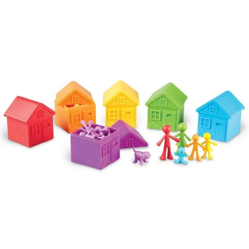 Развивающий набор Моя семья с домиками для сортировки Learning Resources LER3369