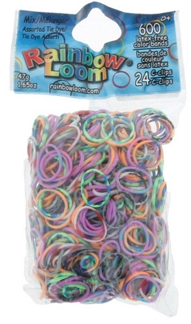 Резиночки для плетения браслетов Ассорти Rainbow Loom B0081