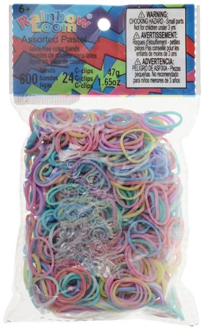 Резиночки для плетения браслетов Пастель Микс Микс Rainbow Loom B0109