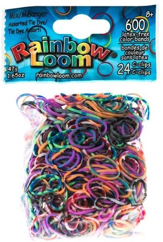 Резиночки для плетения браслетов Радужный Rainbow Loom B0084