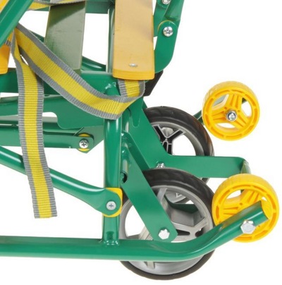 Санки Ника Nikki 3 складные с колесами цвет зелёный - фото2