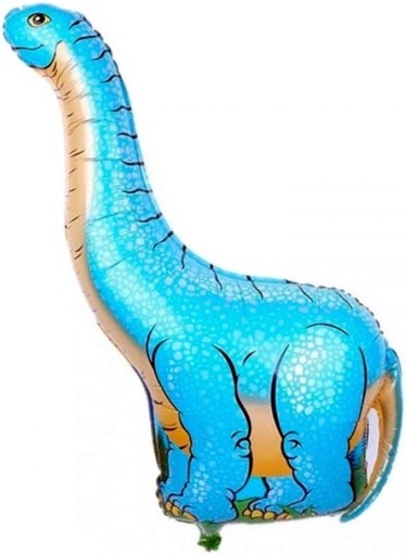 Шар фольгированный Динозавр 43" Flexmetal голубой 1207-0456