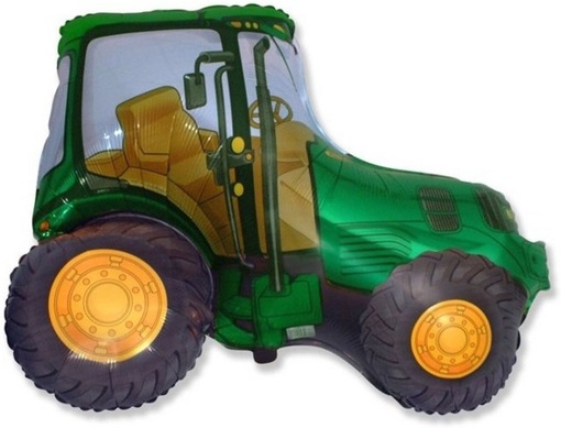 Шар фольгированный Трактор 30" Flexmetal 1207-1134 зелёный
