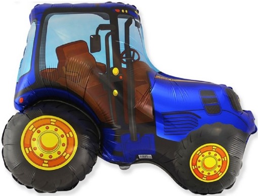Шар фольгированный Трактор 30" Flexmetal 1207-4045 синий