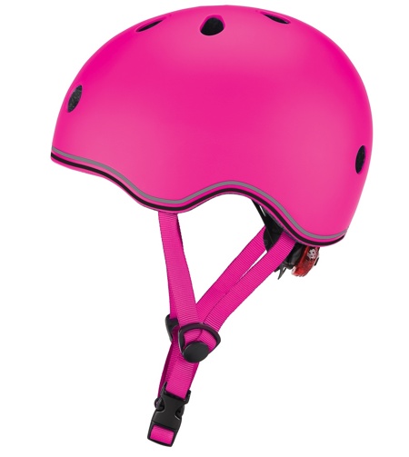 Шлем Globber Evo Lights XS/S розовый (с фонариком)