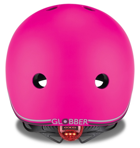 Шлем Globber Evo Lights XXS/XS розовый (с фонариком)