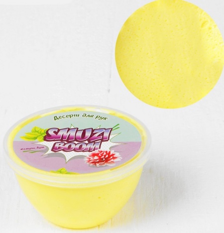 Слайм "Десерт для рук" цвет желтый Smuzi Boom 150 гр