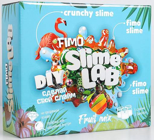 Слайм-фабрика Slime Lab Fimo "Фрут Микс" (3 слайма, 3 цвета) Висма 890