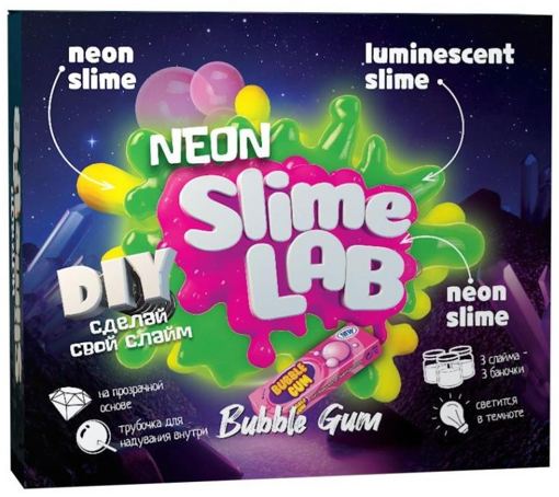Слайм-фабрика Slime Lab Neon "Баббл Гам" (3 слайма, 3 цвета) Висма 866