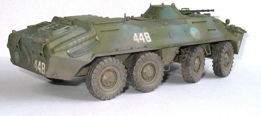 Сборная модель Советский бронетранспортер БТР-70 Звезда 3556