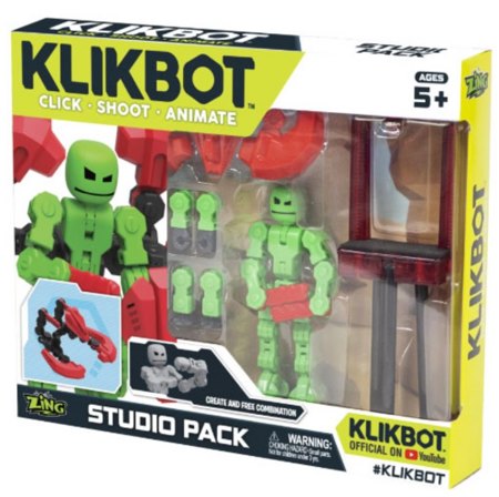 Студия Klikbot TST2600 с зеленой фигуркой
