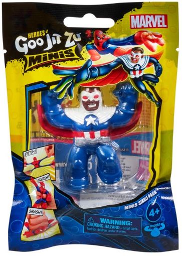 Тянущаяся мини-фигурка Супергерои: Капитан Америка Сокол GooJitZu 41938