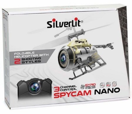 Вертолет на РУ 3-канальный с камерой Spy Cam Nano Silverlit 84729