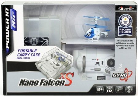 Вертолёт Нано Фалкон XS из книги рекордов Гиннесса Silverlit 84702