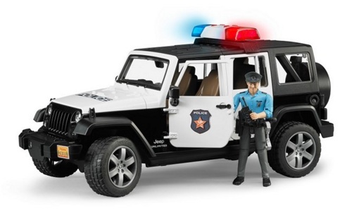 Внедорожник Jeep Wrangler Unlimited Rubicon Полиция с фигуркой Bruder 02526