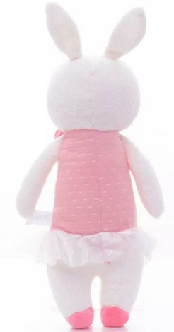 Мягкая игрушка Зайка в платье с розой 30 см Metoo 746-0-1
