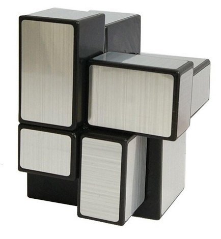 Головоломка Зеркальный кубик 3х3 Серебро