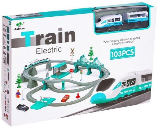 Железная дорога Экспресс 103 элемента Train Electric 6848417 (на батарейках)