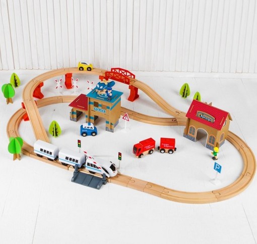 Детская железная дорога в банке 88 эл Bobo Dragon Toys 72867