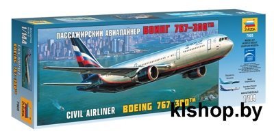 7005 Пассажирский авиалайнер Боинг 767-300 - Сборные модели для склеивания Звезда